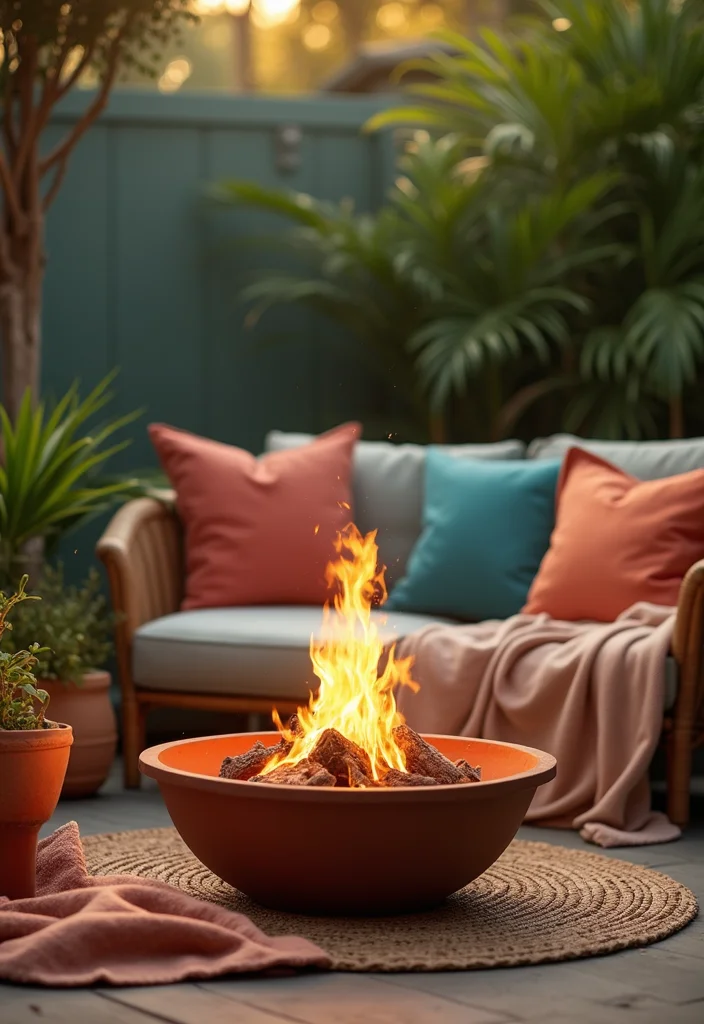 15 Backyard Fire Pit Ideas for Cozy Outdoor Gathering Spots 34 15 Backyard Fire Pit Ideas for Cozy Outdoor Gathering Spots - 4. Clay Fire Bowl