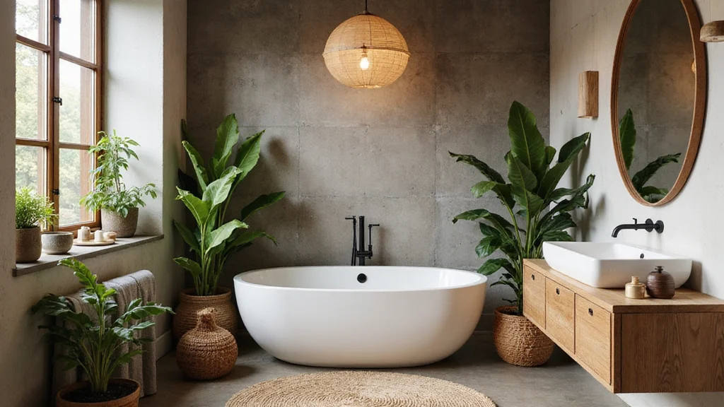 15 Boho Bathroom Ideas for Relaxed Spaces With Natural Texture