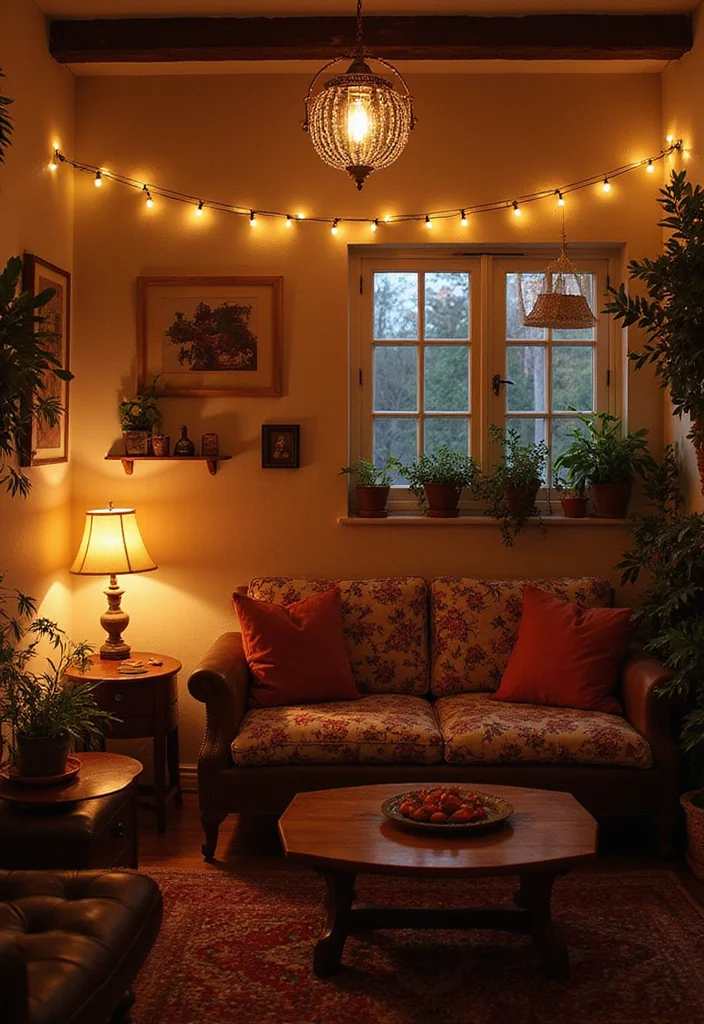 15 Boho Living Room Ideas for Warm Relaxed Natural Spaces 89 15 Boho Living Room Ideas for Warm Relaxed Natural Spaces - 9. Unique Lighting Solutions