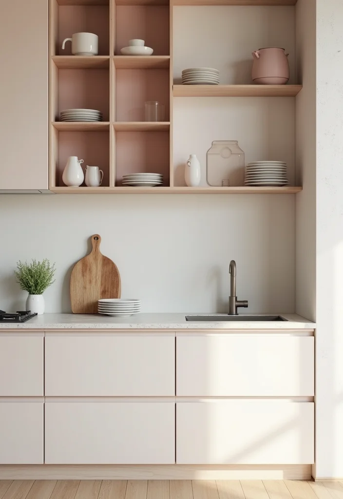 15 Kitchen Shelving Ideas for Smart Storage With Clean Style 23 15 Kitchen Shelving Ideas for Smart Storage With Clean Style - 3. Minimalist Cabinets with Open Compartments