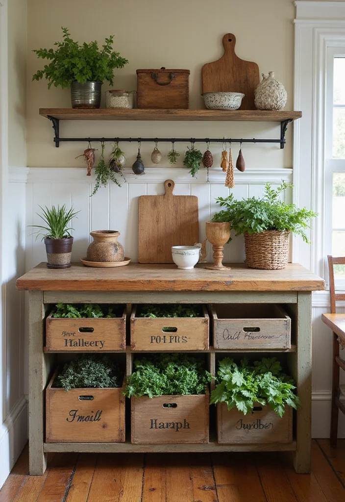 15 Kitchen Shelving Ideas for Smart Storage With Clean Style 56 15 Kitchen Shelving Ideas for Smart Storage With Clean Style - 6. Vintage Crates for Chic Storage