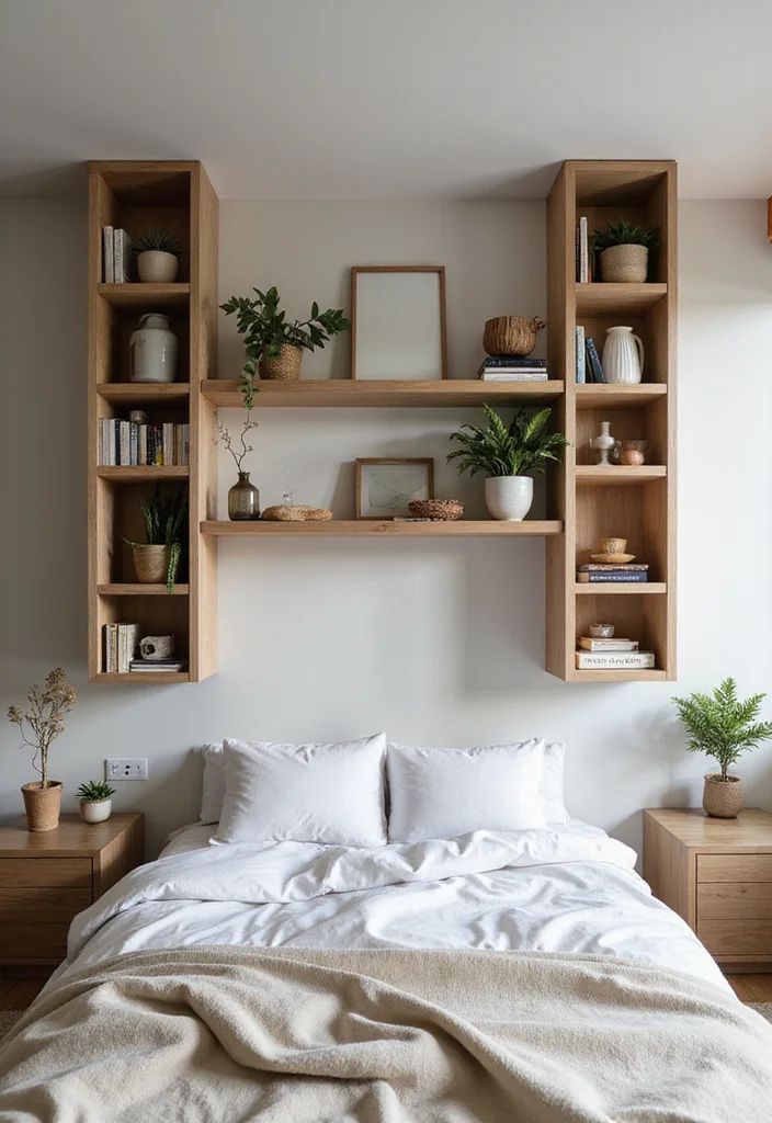 15 Small Bedroom Ideas for More Space and Better Layouts 1 15 Small Bedroom Ideas for More Space and Better Layouts - 1. Go Vertical with Shelving