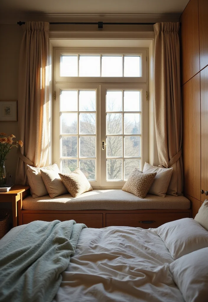 15 Small Bedroom Ideas for More Space and Better Layouts 155 15 Small Bedroom Ideas for More Space and Better Layouts - 15. Embrace Window Seats
