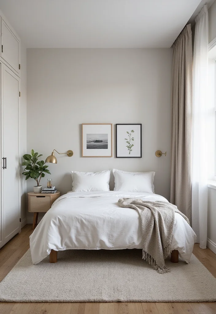 15 Small Bedroom Ideas for More Space and Better Layouts 56 15 Small Bedroom Ideas for More Space and Better Layouts - 6. Keep it Minimalist