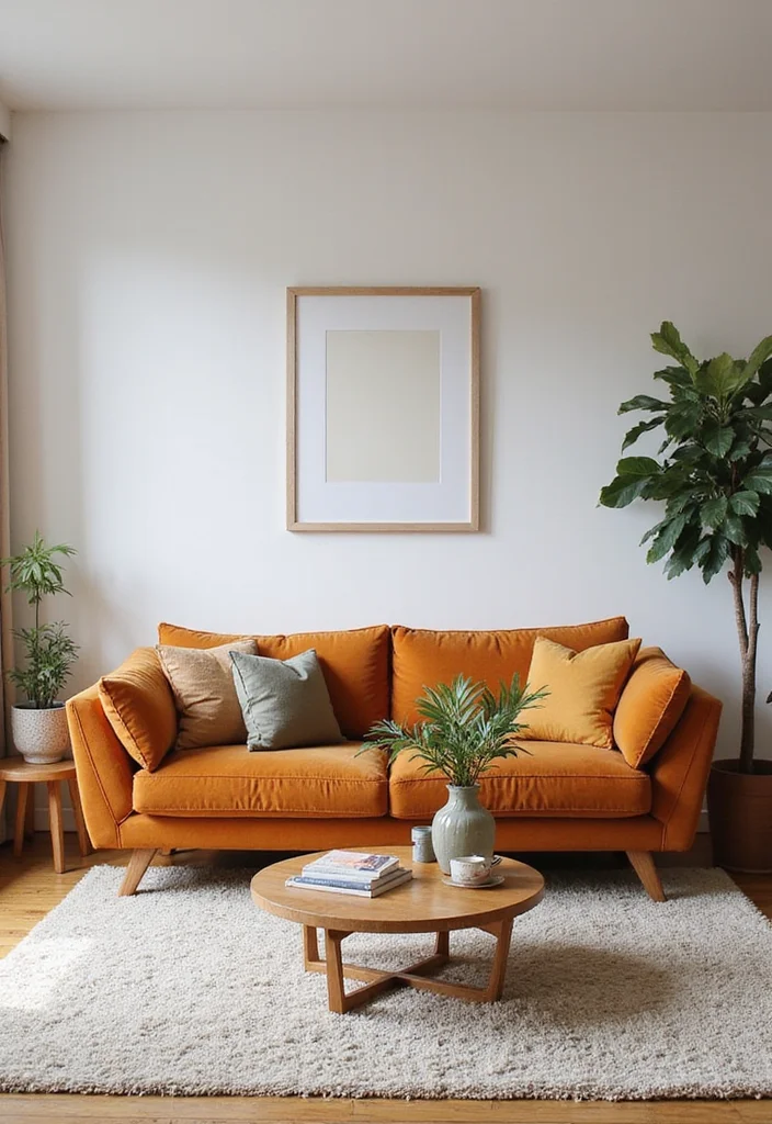 15 Small Living Room Decor Ideas That Make the Space Feel Larger - 14. Choose a Statement Sofa