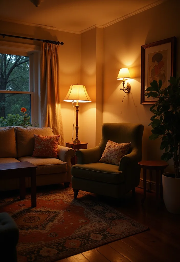 15 Small Living Room Decor Ideas That Make the Space Feel Larger - 7. Light Up Your Space