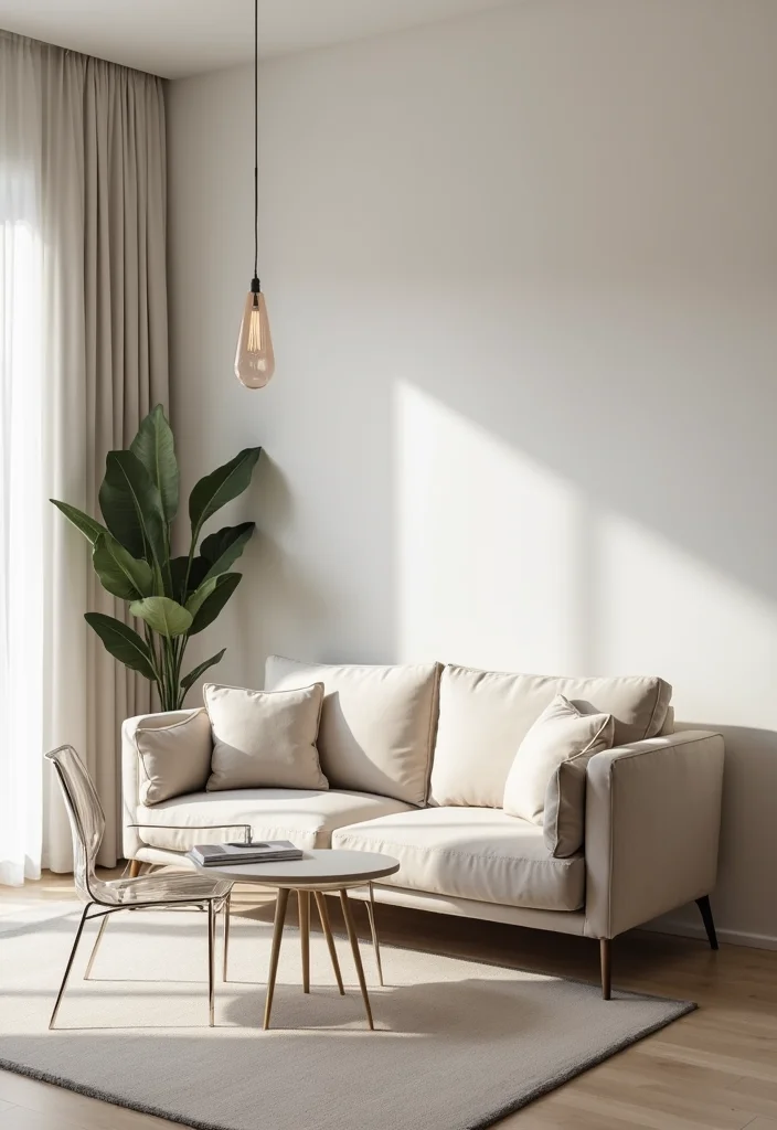 15 Small Living Room Decor Ideas That Make the Space Feel Larger - 8. Choose Slim Furniture