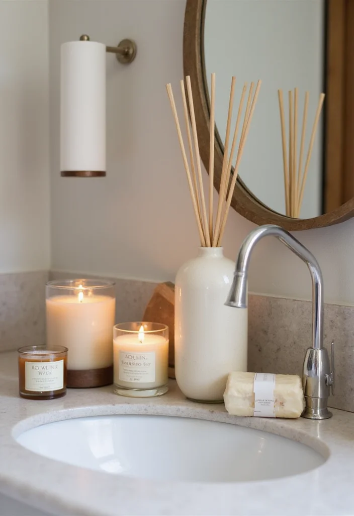 16 Bathroom Decor Ideas for Easy Style Upgrades on Any Budget 111 16 Bathroom Decor Ideas for Easy Style Upgrades on Any Budget - 11. Scented Ambiance