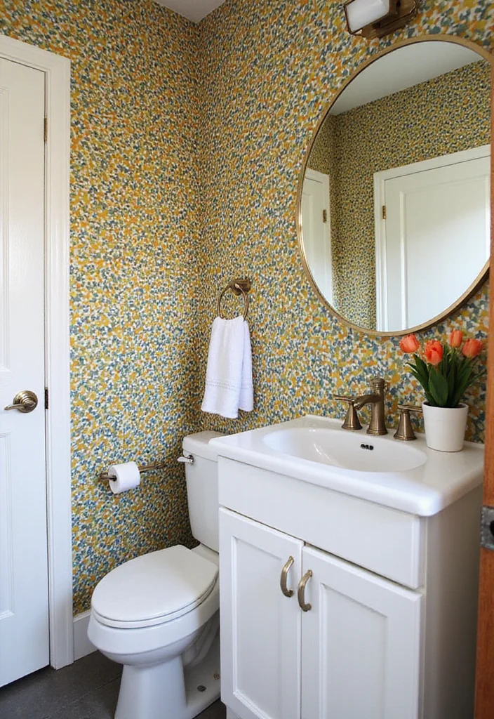 16 Bathroom Decor Ideas for Easy Style Upgrades on Any Budget 122 16 Bathroom Decor Ideas for Easy Style Upgrades on Any Budget - 12. Bold Wallpapers