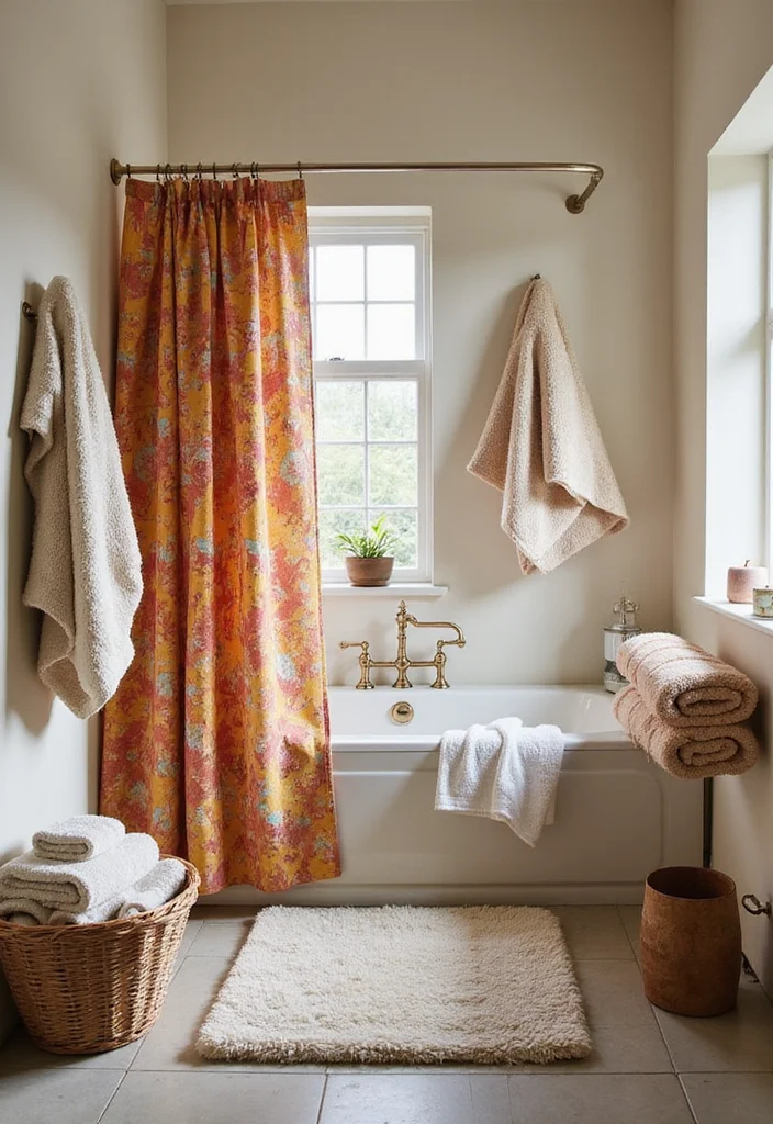 16 Bathroom Decor Ideas for Easy Style Upgrades on Any Budget 34 16 Bathroom Decor Ideas for Easy Style Upgrades on Any Budget - 4. Luxurious Textiles