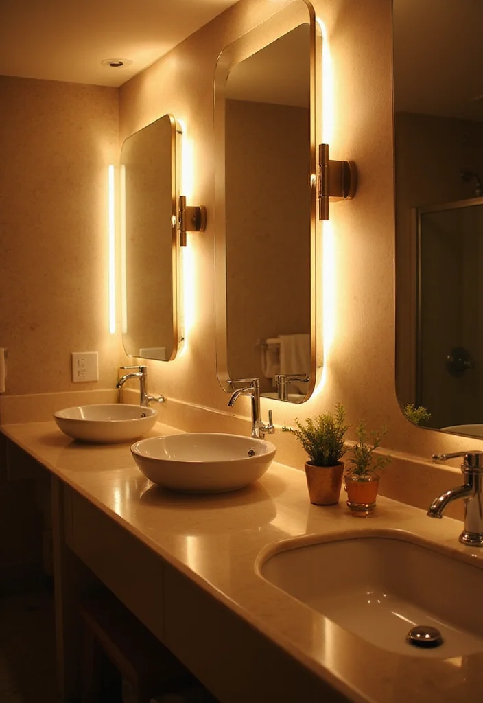 16 Bathroom Decor Ideas for Easy Style Upgrades on Any Budget 78 16 Bathroom Decor Ideas for Easy Style Upgrades on Any Budget - 8. Creative Lighting