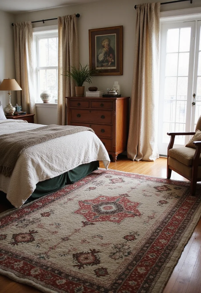 16 Bedroom Decor Ideas for Cozy Style and Everyday Comfort 111 16 Bedroom Decor Ideas for Cozy Style and Everyday Comfort - 11. Textured Rugs for Warmth