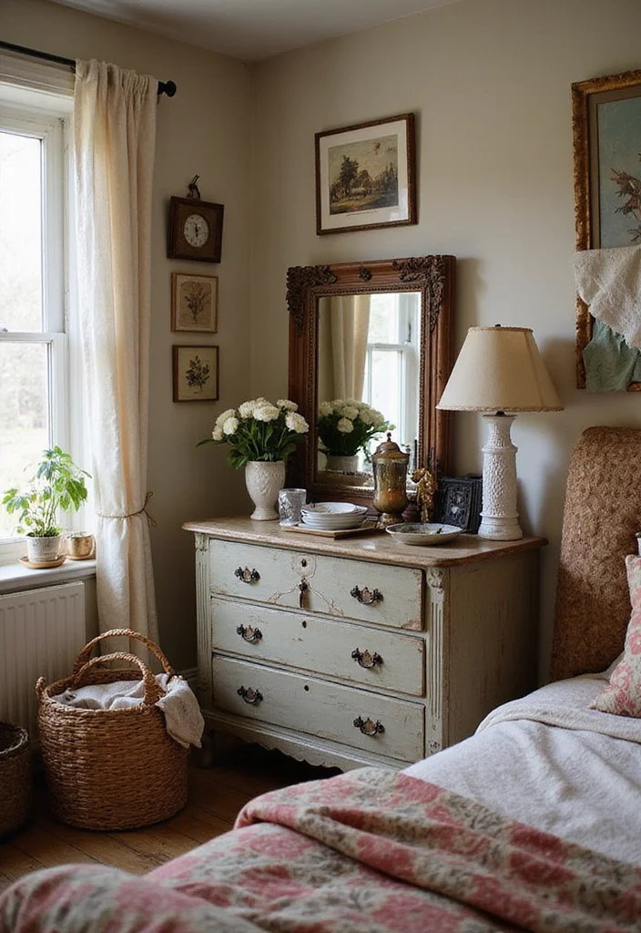 16 Bedroom Decor Ideas for Cozy Style and Everyday Comfort 45 16 Bedroom Decor Ideas for Cozy Style and Everyday Comfort - 5. Vintage and Thrifted Finds