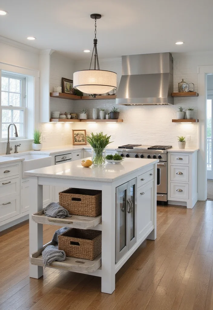 16 Kitchen Island Ideas for Storage Prep Space and Better Flow - 2. Built-in Storage Solutions