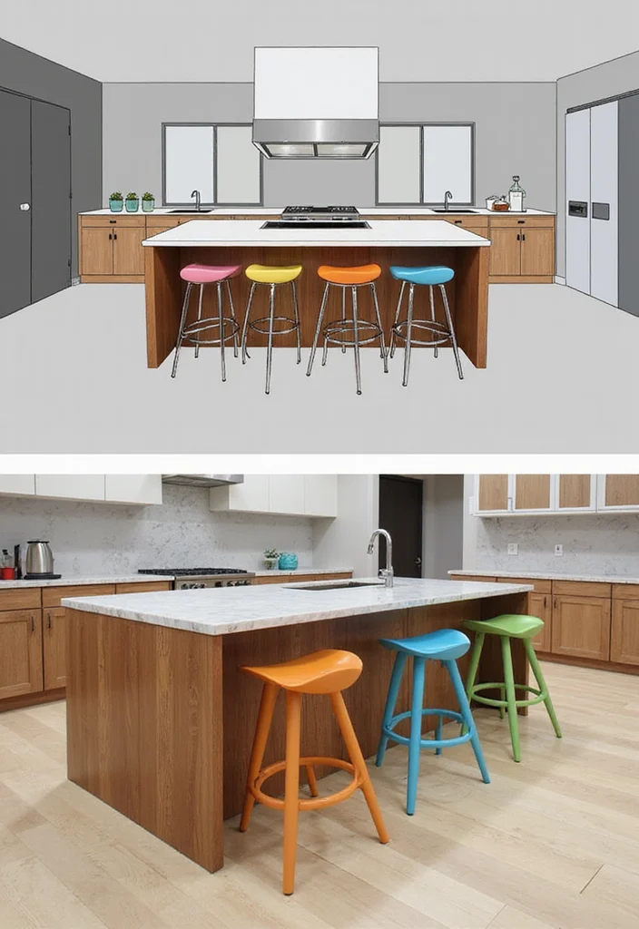 16 Kitchen Island Ideas for Storage Prep Space and Better Flow - 3. Multi-Level Islands