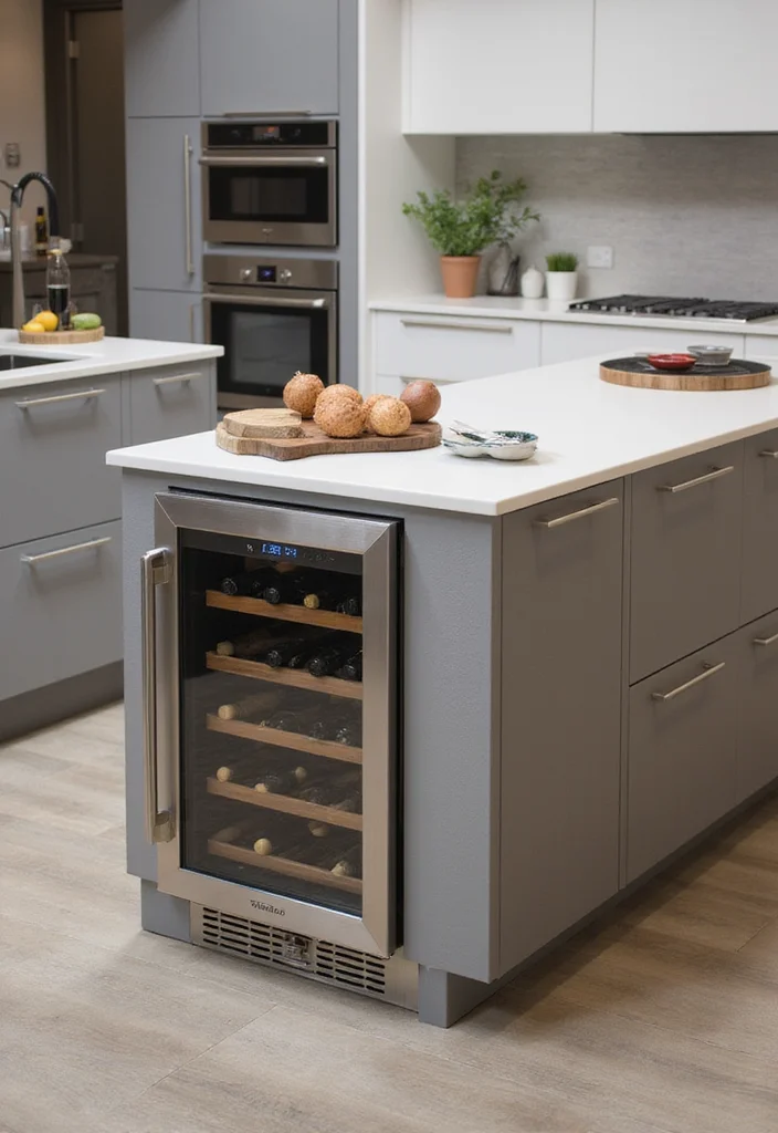 16 Kitchen Island Ideas for Storage Prep Space and Better Flow - 5. Integrated Appliances