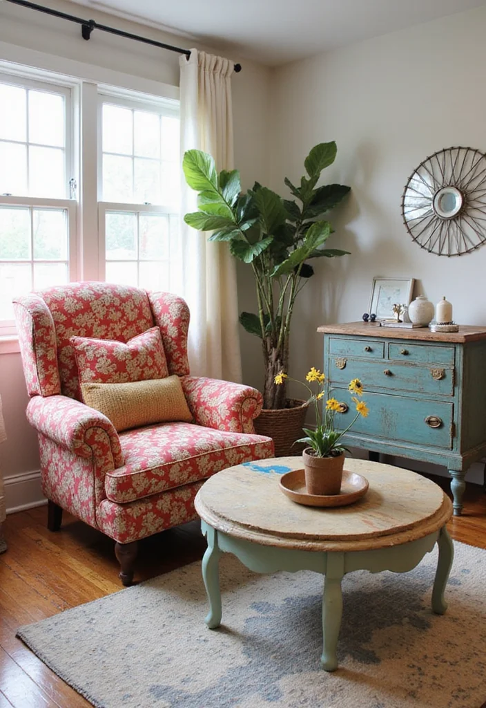 16 Living Room Decor Ideas for a Fresh Updated Look 1 16 Living Room Decor Ideas for a Fresh Updated Look - 1. Upcycled Furniture Pieces