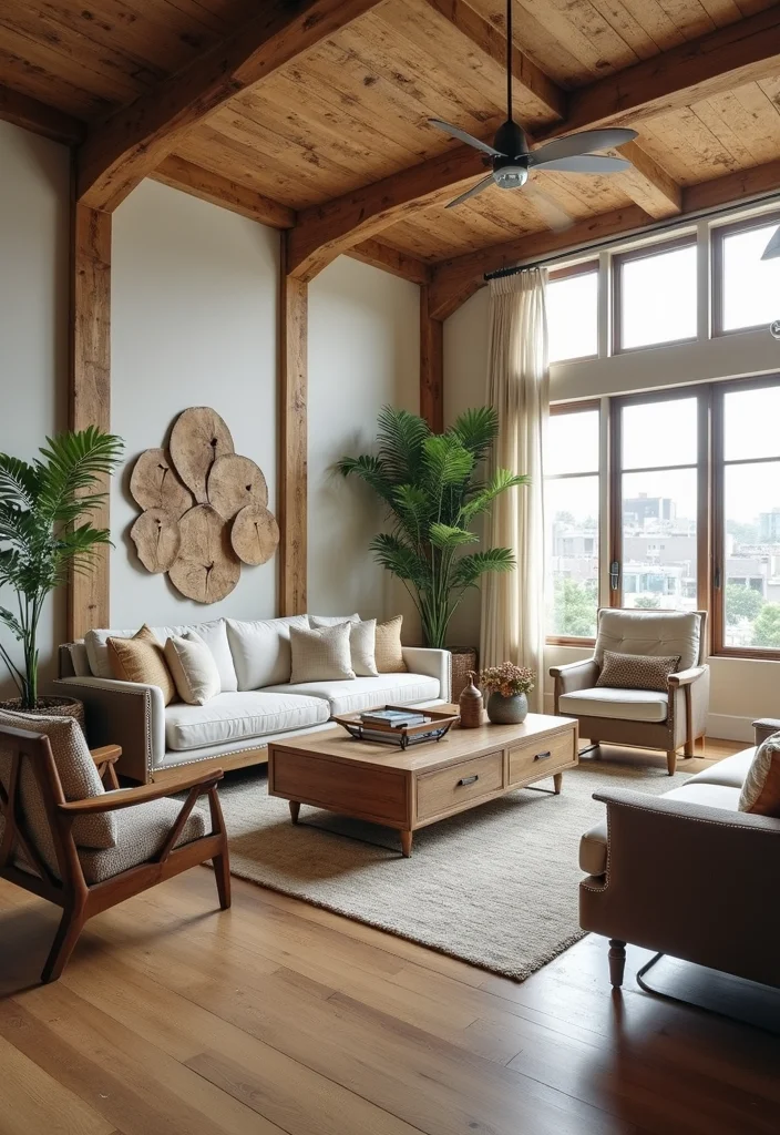 16 Living Room Decor Ideas for a Fresh Updated Look 155 16 Living Room Decor Ideas for a Fresh Updated Look - 15. Reclaimed Wood Accents