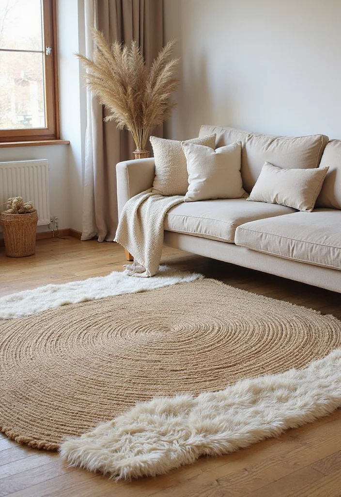 16 Living Room Decor Ideas for a Fresh Updated Look 12 16 Living Room Decor Ideas for a Fresh Updated Look - 2. Eco-Friendly Rugs