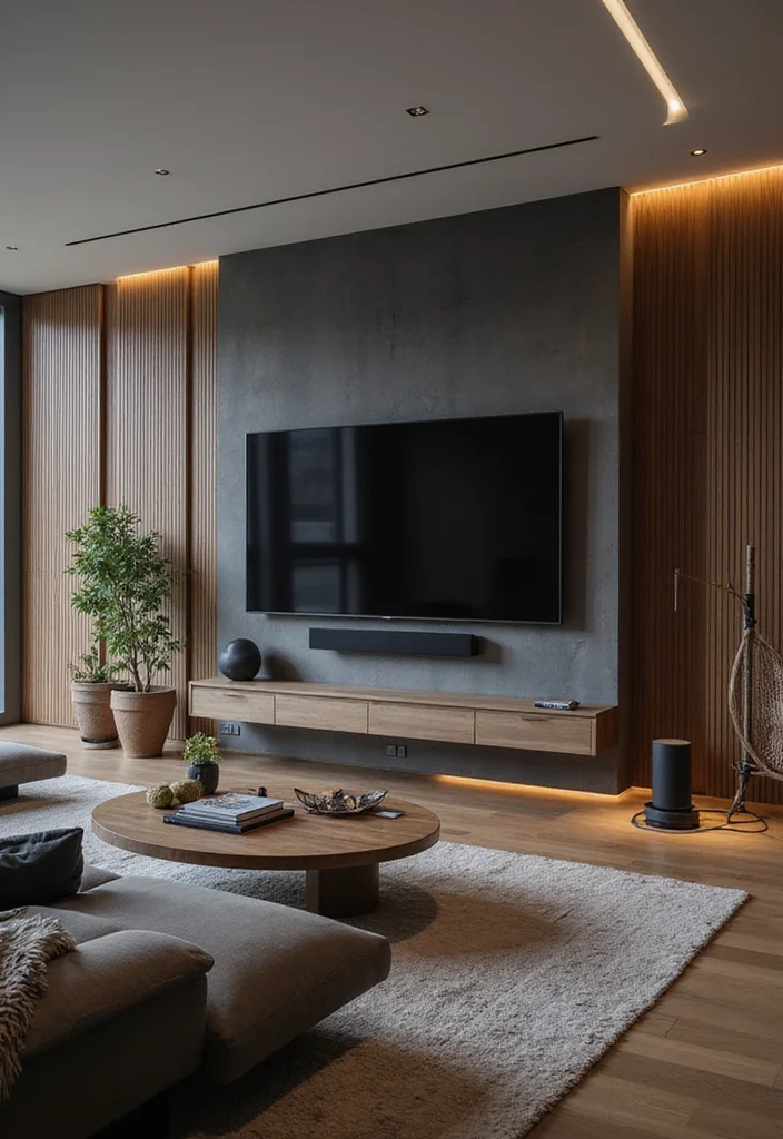 16 Living Room Ideas Apartment for Smart Spacious Layouts 166 16 Living Room Ideas Apartment for Smart Spacious Layouts - 16. Smart Tech Integration