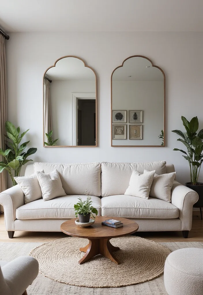 16 Living Room Ideas Apartment for Smart Spacious Layouts 67 16 Living Room Ideas Apartment for Smart Spacious Layouts - 7. Use Mirrors Wisely