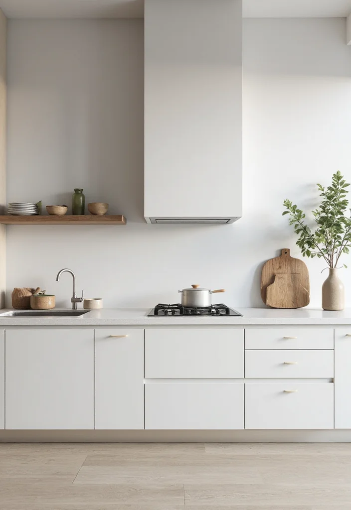 16 Small Kitchen Ideas for Efficient Layouts That Feel More Open - 13. Minimalist Decor Choices