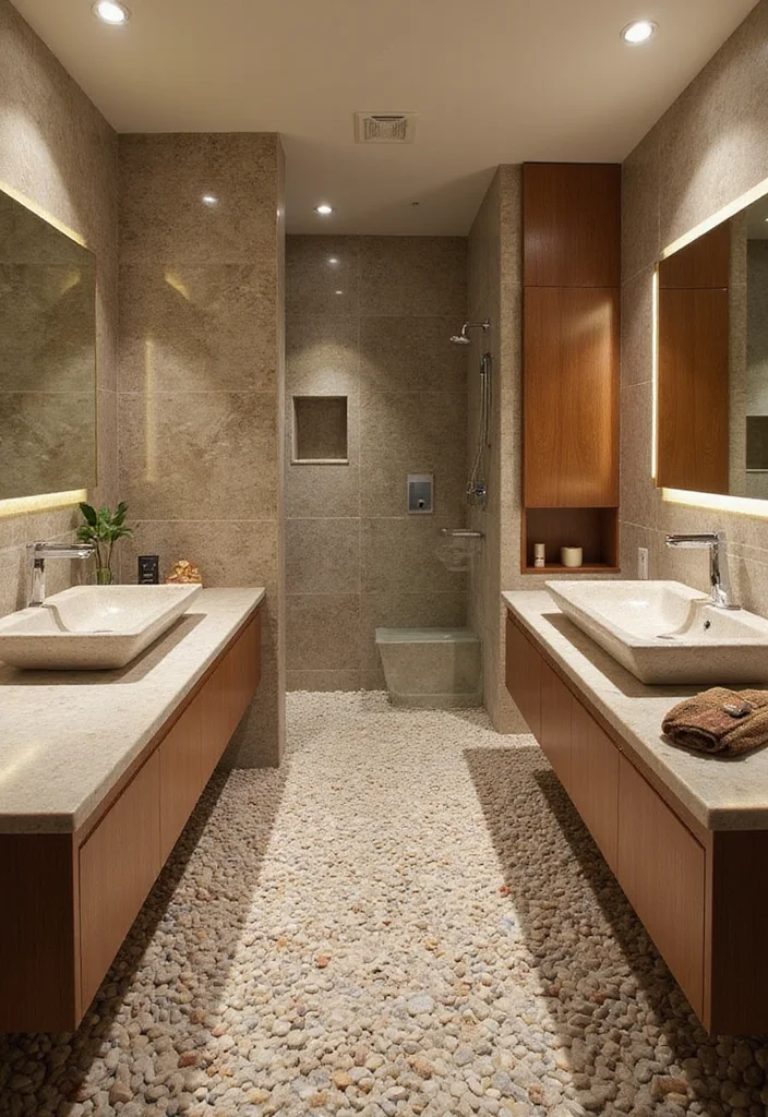 18 Bathroom Ideas for Simple Stylish Updates That Refresh Your Space 100 18 Bathroom Ideas for Simple Stylish Updates That Refresh Your Space - 10. Natural Stone Accents