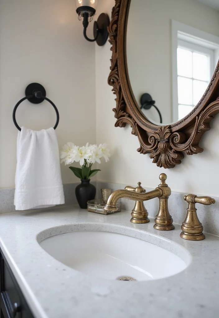 18 Bathroom Ideas for Simple Stylish Updates That Refresh Your Space 23 18 Bathroom Ideas for Simple Stylish Updates That Refresh Your Space - 3. Vintage Fixtures with a Modern Twist