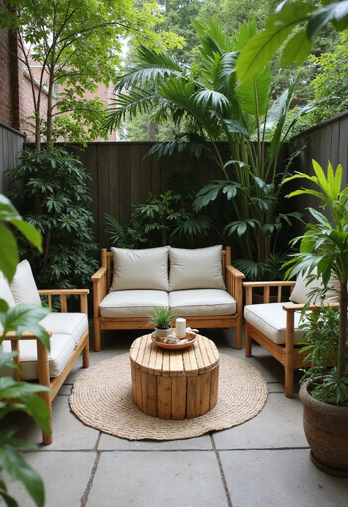 18 Outdoor Backyard Ideas for Upgrading Your Entire Space - 2. Sustainable Outdoor Furniture