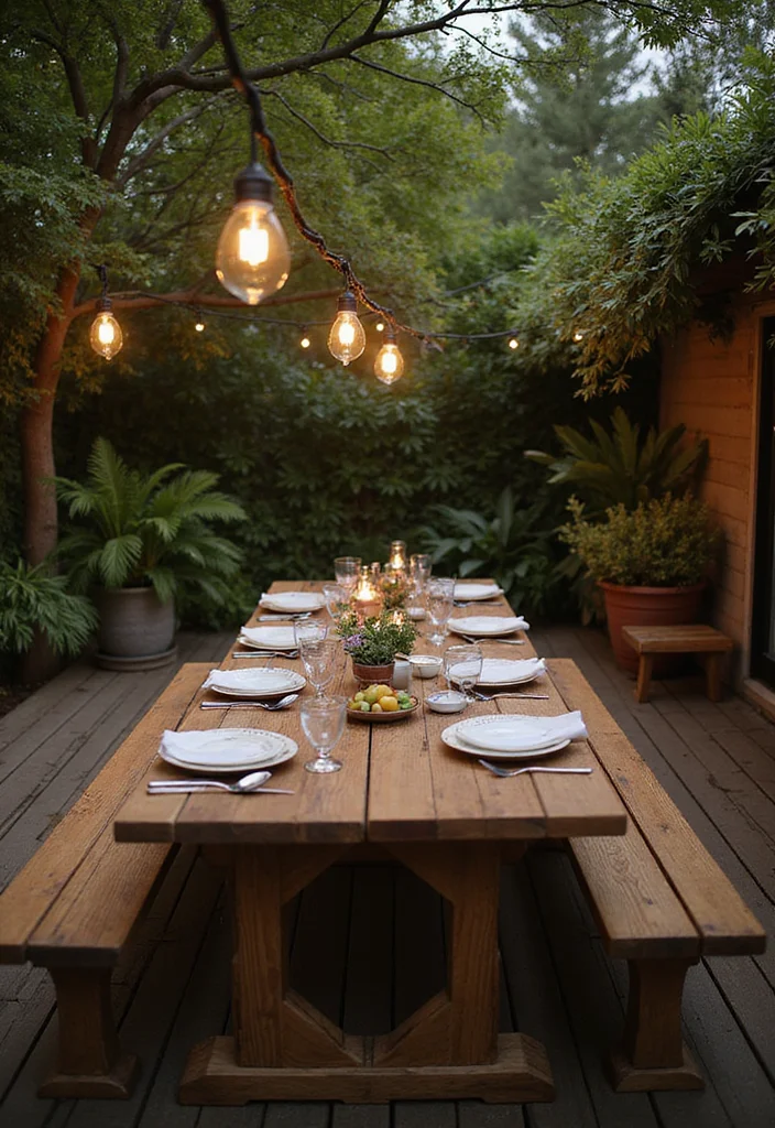 18 Outdoor Backyard Ideas for Upgrading Your Entire Space - 8. Outdoor Dining Areas