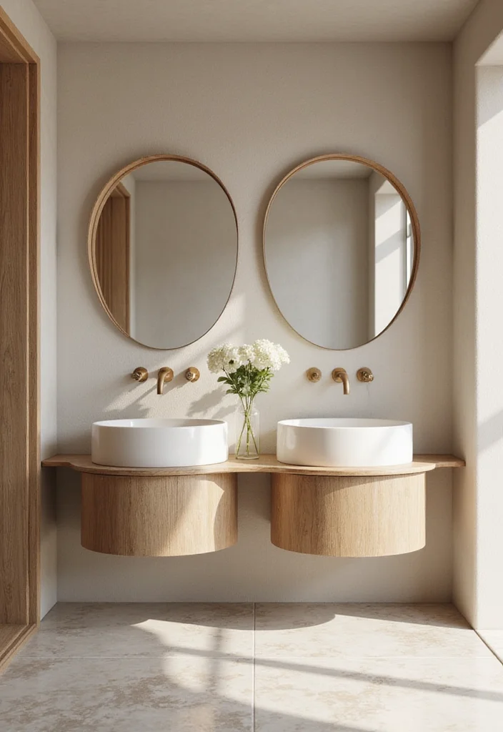 18 Remodeling Bathroom Ideas for Fresh Modern Transformations 155 18 Remodeling Bathroom Ideas for Fresh Modern Transformations - 15. Organic Shapes