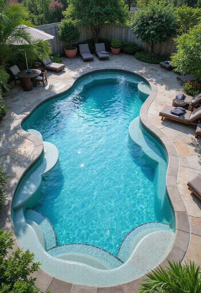 18 Swimming Pool Backyard Ideas for Relaxing Outdoor Living 16. In Pool Lounging Areas