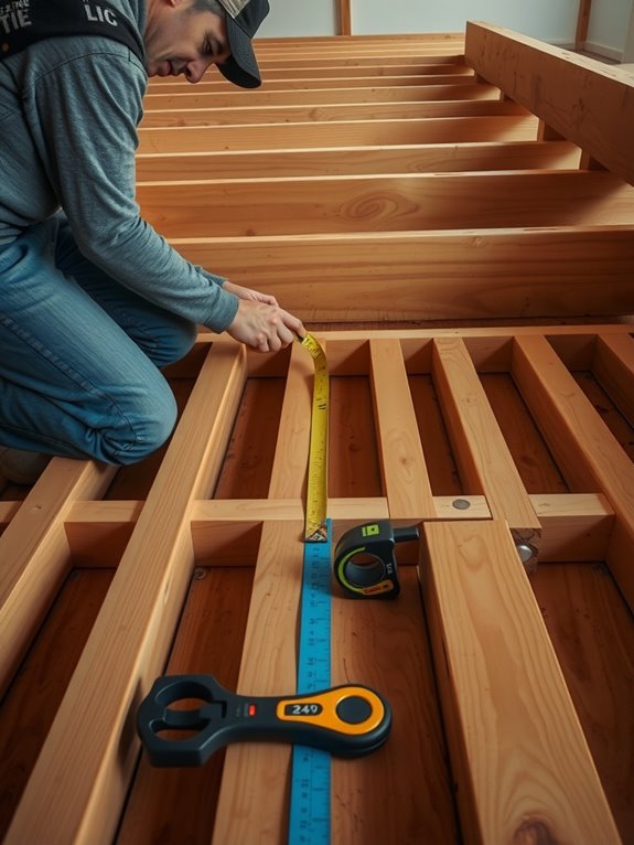12 inch or 24 inch joist spacing guidelines