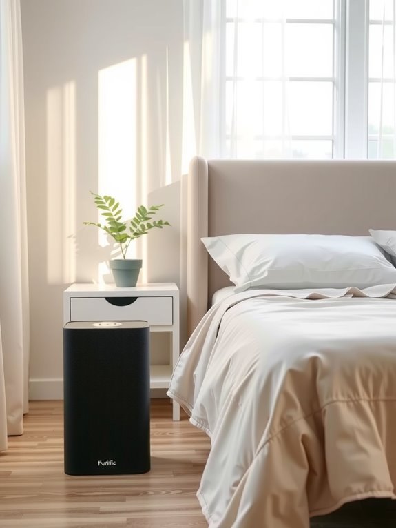 3 Tips on Where to Place My Bedroom Air Purifier 1 air purifier near head angled airflow