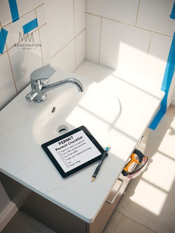 bathroom permit checklist steps for renovation