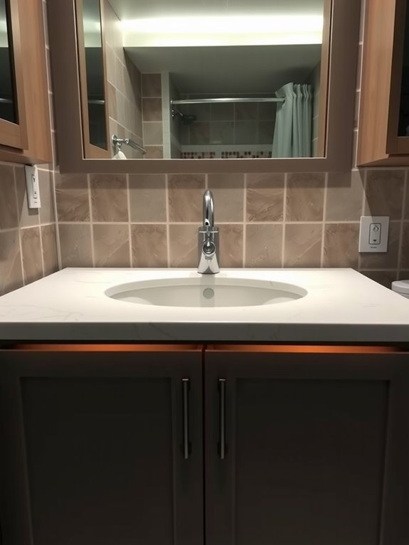 How Deep Are Standard Bathroom Cabinets? 7 bathroom vanity depth should be 21 inches