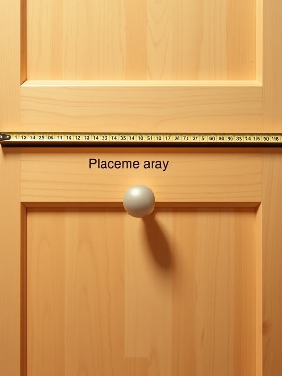 cabinet type dictates knob placement