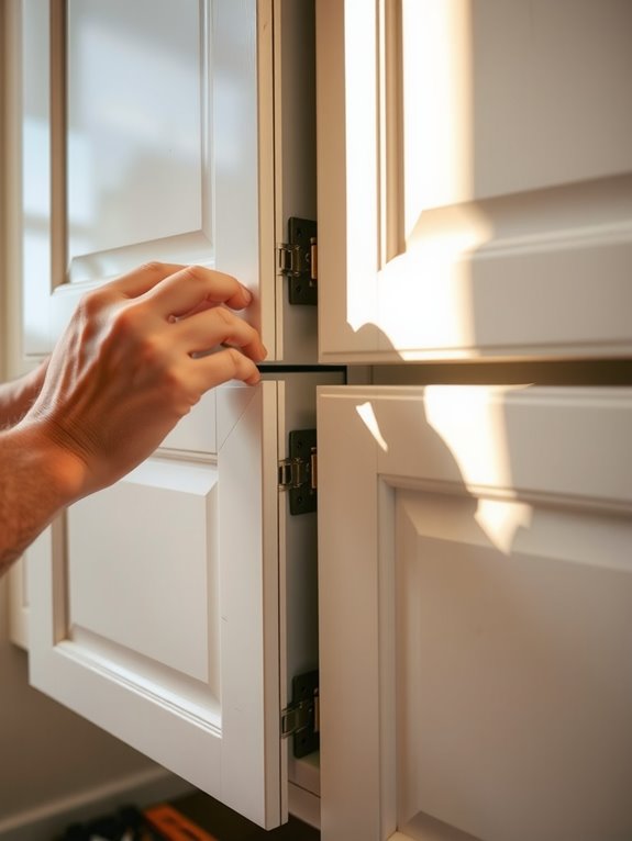 How to Reface Kitchen Cabinets in 10 Simple Steps 9 consistent gaps precise alignment