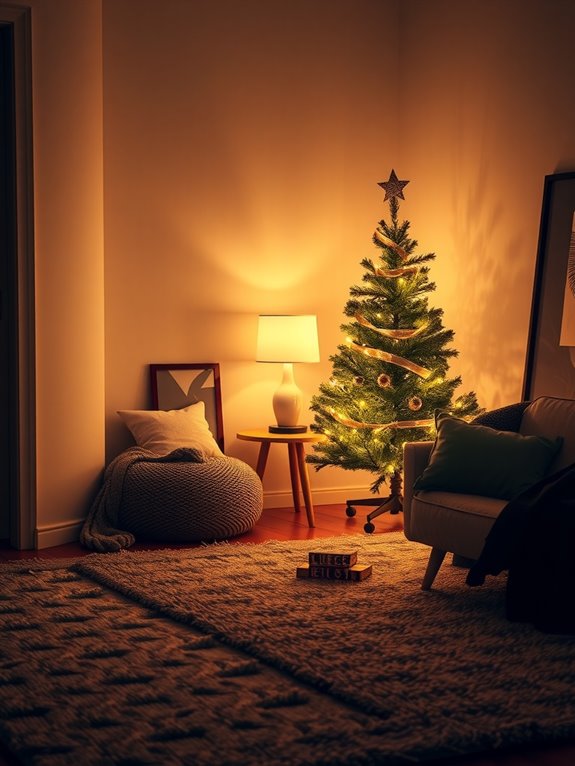 10 Smart Spots to Put a Christmas Tree in a Small Living Room 1 diagonal corner tree setup maximizes space