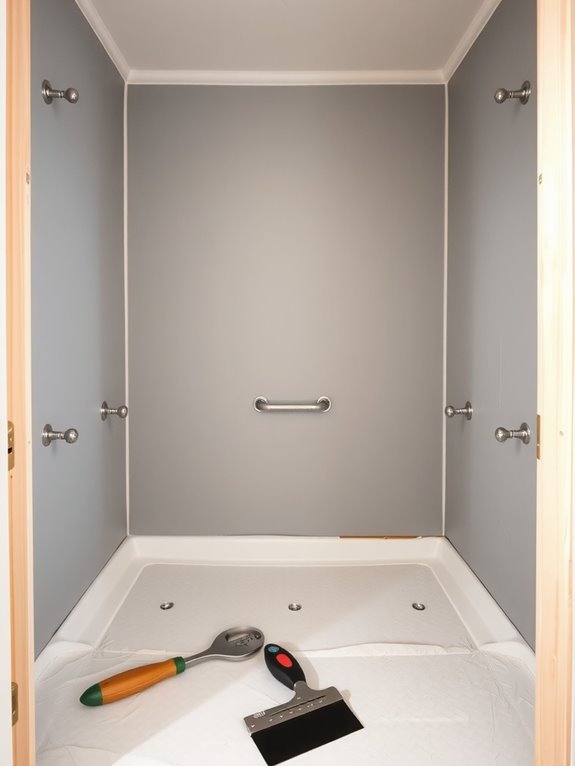 How Long Does a Bathroom Remodel Take (And How to Plan for It) 4 drywall patching and shower pan testing