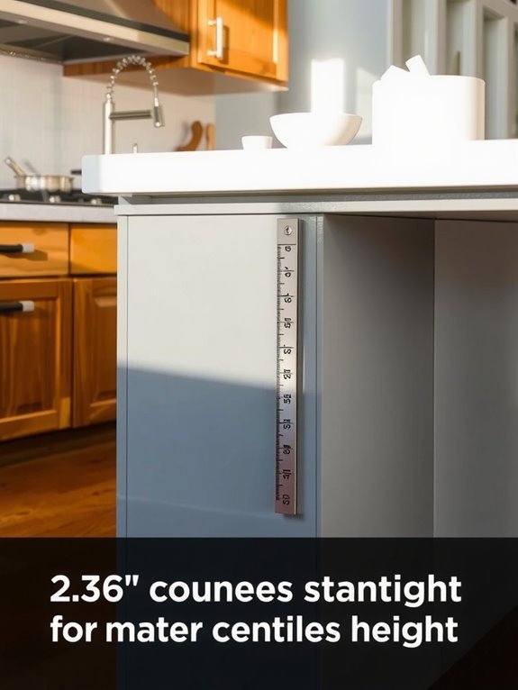 ergonomic kitchen counter heights