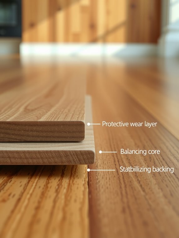 four layer durable luxury vinyl plank