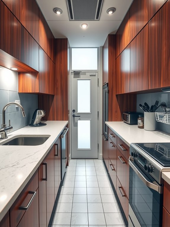 galley workflow prep opposite cooking