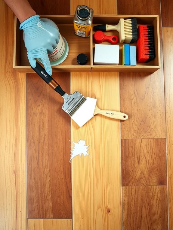 How to Get Paint Off Hardwood Floors in 5 Steps 2 gather test and remove paint supplies