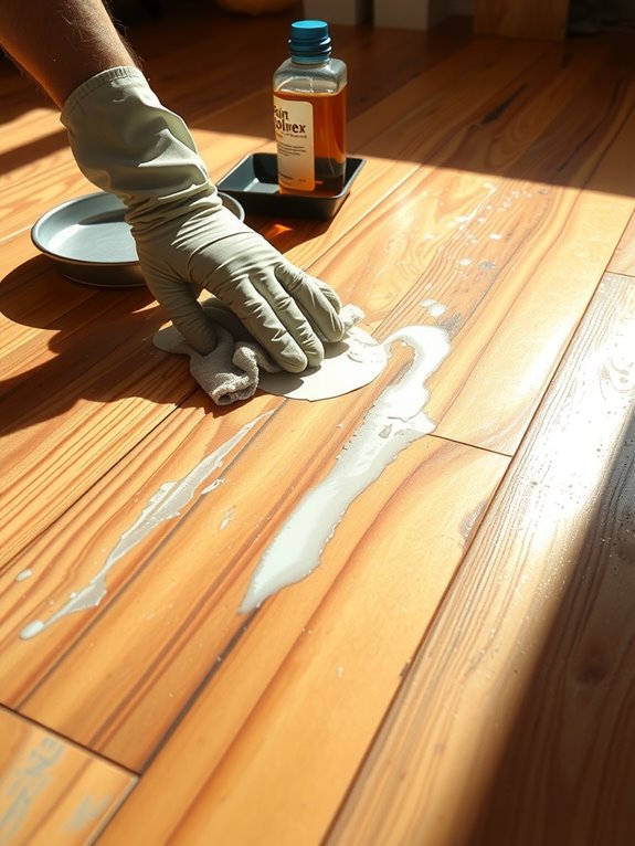 How to Get Paint Off Hardwood Floors in 5 Steps 4 gentle scraping then solvents safely