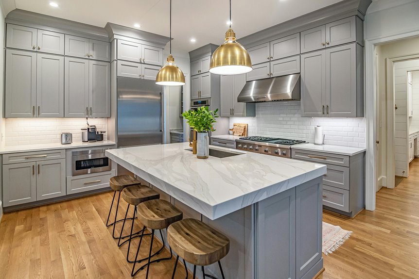 ideal kitchen island height recommendations