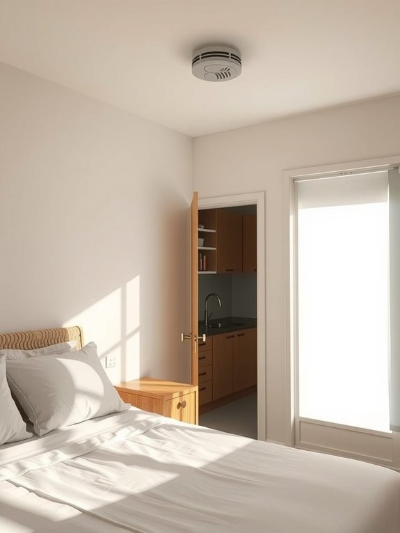Where to Install a Smoke Detector in Your Bedroom in 7 Simple Steps 4 keep bedroom detector 20 feet away