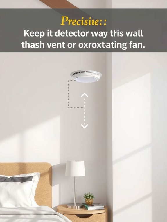 Where to Install a Smoke Detector in Your Bedroom in 7 Simple Steps 2 keep detector away from vents