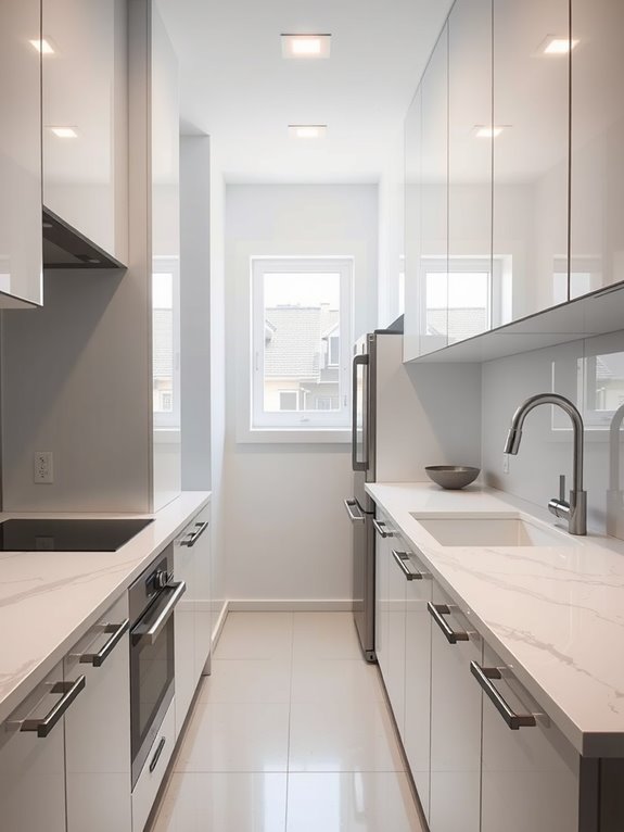 kitchen triangle sink stove fridge alignment