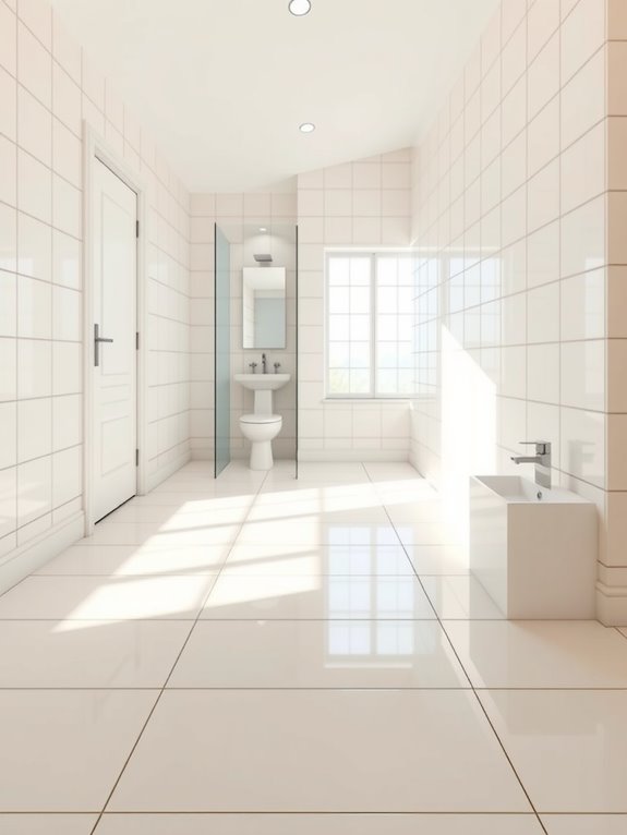 How to Understand Standard Bathroom Dimensions and Sizes 10 large tiles more seamless showers